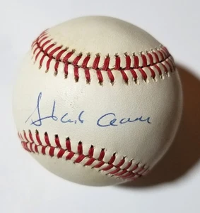 Hank Aaron REAL hand SIGNED Official Rawlings MLB Baseball JSA LOA Autographed - Picture 1 of 6