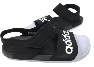Sandalias cómodas Adidas Adilette Core con tiras negras/blancas para mujer talla: 6 130N Foto 1 de 4