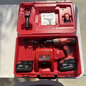 Milwaukee 0724-20 V28 HEAVY-DUTY 1/2" Cordless Hammer Drill, 2-M28 Batteries NEW - Picture 1 of 12