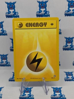 Lightning Energy 1st Edition 109/111 Neo Genesis Pokemon MP  - Image 1 of 2