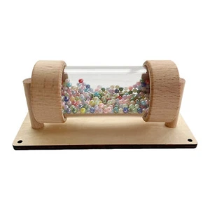 Simulation Pipe Tubes Educational Wooden Rainmaker Toy Montessori Board DIY Part - Picture 1 of 12