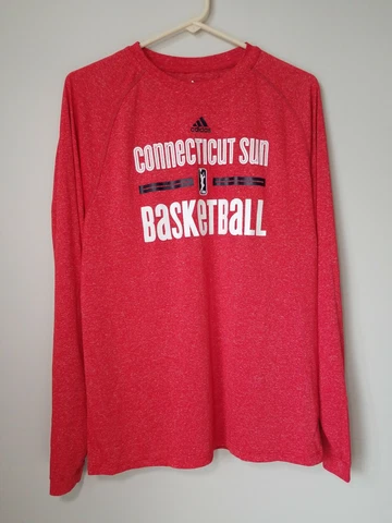 Adidas Connecticut Sun Basketball WNBA long sleeve shirt, mens size Small Cover