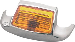Luce punta parafango anteriore Drag Specialties per Harley Davidson FLH 1340 1984 ambra - Foto 1 di 1