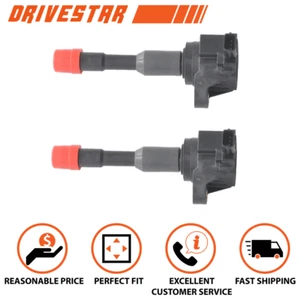 Set of 2 New Ignition Coils for 03-11 Honda Civic Hybrid 1.3L UF374 5C1405 - Picture 1 of 3