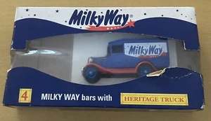 CAMIÓN DE HERENCIA DE LA VÍA LÁCTEA LLEDO EN CAJA SIN BARRAS DE CHOCOLATE RETRO DE COLECCIÓN METAL RARO - Imagen 1 de 15