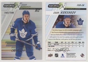 2020-21 Upper Deck Synergy FX Rookies /749 Egor Korshkov #FXR-EK Rookie RC