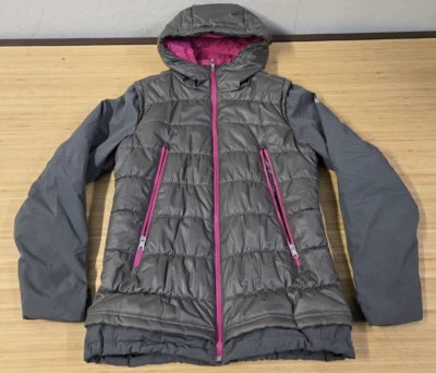 Spyder Women's Size 8 Gray Full Zip Winter Puffer Jacket Thinsulate Platinum - Image 1 of 4