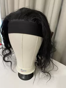 18 Zoll Stirnband Perücke Echthaar glatt keine Spitze ohne Kleber leicht zu tragen A1 - Bild 1 von 8