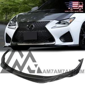 Alerón labial delantero de fibra de carbono estilo VR para Lexus RC-F USC10 2015 2016 2017 2018 - Imagen 1 de 7