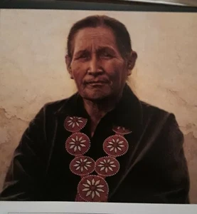 JAMES BAMA Print "NAVAJO WOMAN"Native American, 9x8.5, SALE 3.99 - Picture 1 of 1