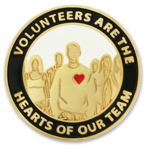 PinMart's Volunteers Are Hearts of the Team Emaille Anstecknadel - Bild 1 von 3