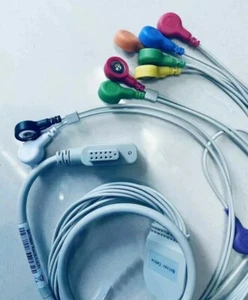11-PIN 12-Kanal EKG Kabel 10-adrig Leitung für TLC6000 TLC5000 Dynamic EKG Holter - Bild 1 von 6