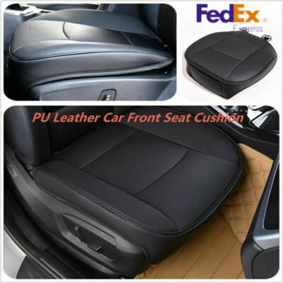 1xPU Leather Car Front Seat Cushion Pad Protector Mat Cover Sedan Driver US SHIP - Image 1 of 4
