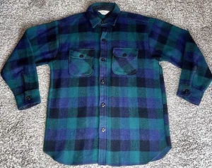 Vintage Flanell Yorke Buffalo Karo Karo Flanell Hemd Medium Wolle Vintage - Bild 1 von 5