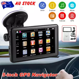 5" Car Navigation GPS Navigator System Sat Nav Lifetime Australia Map HD Touch - Picture 1 of 12