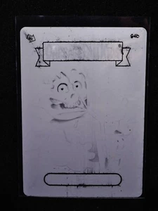 GPK, 2013, Brand-New Series 2, BLACK Printing PLATE #94b Deface CHASE, 1/1, BNS2 - Picture 1 of 2