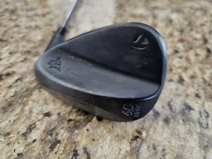 RH Black TaylorMade Milled Grind 3 Lob Wedge 60-LB 08 with Stainless Steel Shaft - Picture 1 of 14