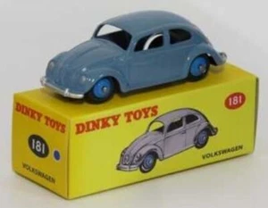 1:48 Model Car, ATLAS - DINKY TOYS - Volkswagen Beetle Coccinelle Blue (181) BOX - Picture 1 of 1
