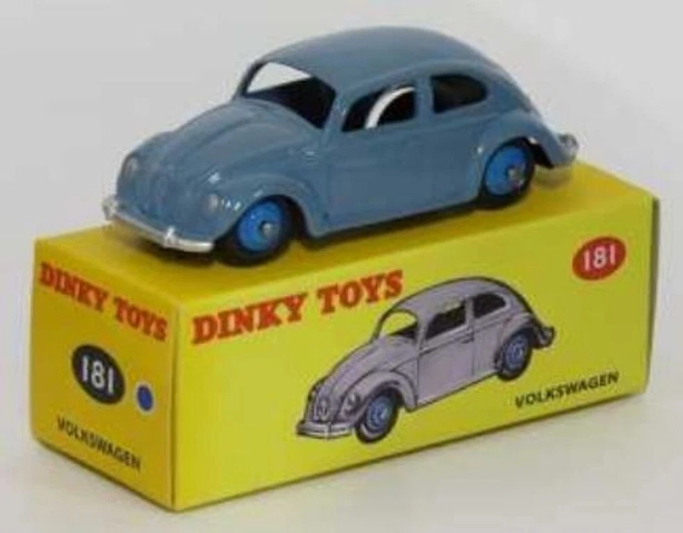 1:48 Model Car, ATLAS - DINKY TOYS - Volkswagen Beetle Coccinelle Blue (181) BOX - Image 1 of 1