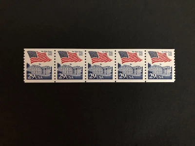 U.S. Stamps, Scott # 2609, PNC5 # 1, Flag over White House, Shiny Gum, MNH - Image 1 of 2