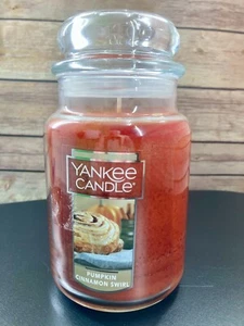 Yankee Candle Pumpkin Cinnamon Swirl Candle 22oz Brand New Discontinued - Picture 1 of 2