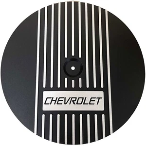 CHEVROLET Logo Black 14" Air Cleaner Kit - Big Block or Small Block Chevy - Picture 1 of 4