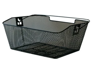 Fahrradkorb Hinterrad Draht 39x30x17cm engmaschig schwarz Gepäckträger City NEU - Bild 1 von 1
