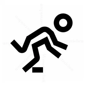 Aufkleber Achtung Warnung Vorsicht Stufe Treppe Ohne Hintergrund Sticker-12cm - Bild 1 von 4