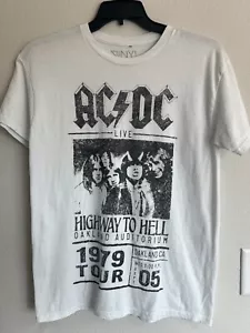 ACDC Highway to Hell USA Tour 1979 Men's Unisex T Shirt Vintage Look, 2023-Small - Picture 1 of 11
