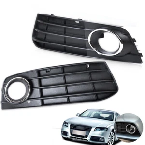 Stoßstange Nebelscheinwerfer Gitter Blende Grill L+R für Audi A4 B8 A4L 2009 -11 - Picture 1 of 6