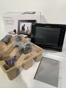Brookstone iConvert Instant Scan Digital 8”Frame, Holds 3000 Images - NOS WORKS - Picture 1 of 15