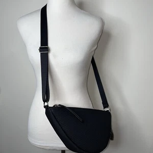 The Sak Tess Black Woven Sling Crossbody Bag Black Neoprene - Picture 1 of 10