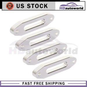 Bolt Pattern 4.8" Universal Winch Recovery Fairlead Hawse Guide Synthetic 4pcs - Picture 1 of 10