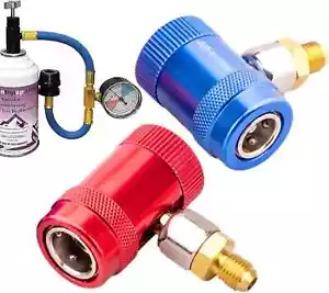 2Stück Auto-Adapter R1234YF Schnellanschluss Klimaanlage Up-and-Down-Schalter DE - Bild 1 von 8