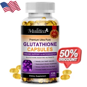 800MG L-Glutathione Capsule Natural Antioxidant Anti-Aging Skin Whitening Pills - Picture 1 of 8