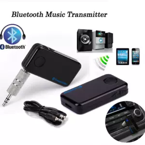 Bluetooth Audio Adapter Music Sender A2DP 3.5mm Stereo Dongle AUX Transmitter - Picture 1 of 7