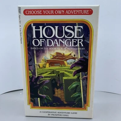 House of Danger Board Game  Z-Man Games Choose Your Own Adventure - Image 1 of 4