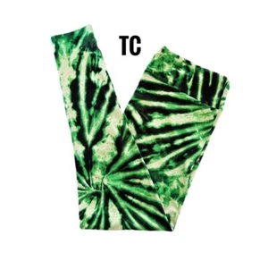 Leggings TC LuLaRoe DÍA DE PATRICIO Verde Tie Dye Remolino Se Ajusta 12/18 - Imagen 1 de 1