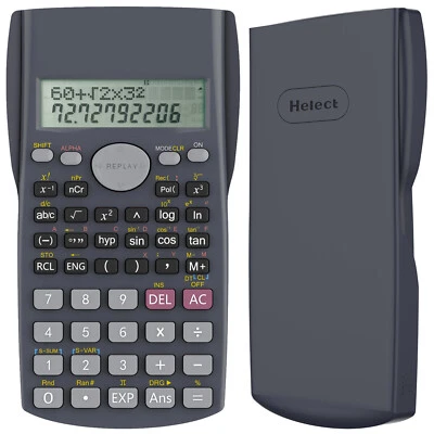HELECT 2-Line Engineering Scientific Calculator, Suitable for School and Business