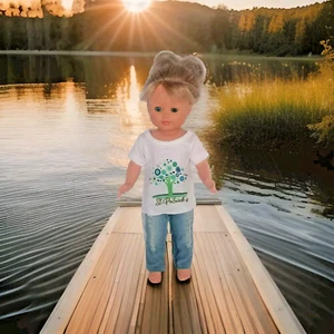 T-shirt Et Pantalon De poupée modes et travaux Colin  poupée 40 cm  Gégé  bella - Picture 1 of 15