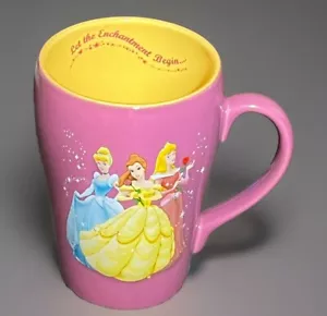 Disney Princesses Mug 3D Let the Enchantment Begin Purple Dresses Roses Monogram - Picture 1 of 17