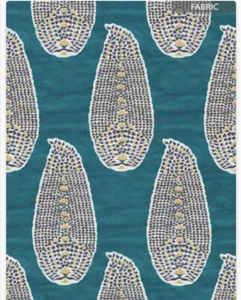 Estampilla de pavo real de cachemira 519040 de tela de Robert Allen/Duralee - Imagen 1 de 1