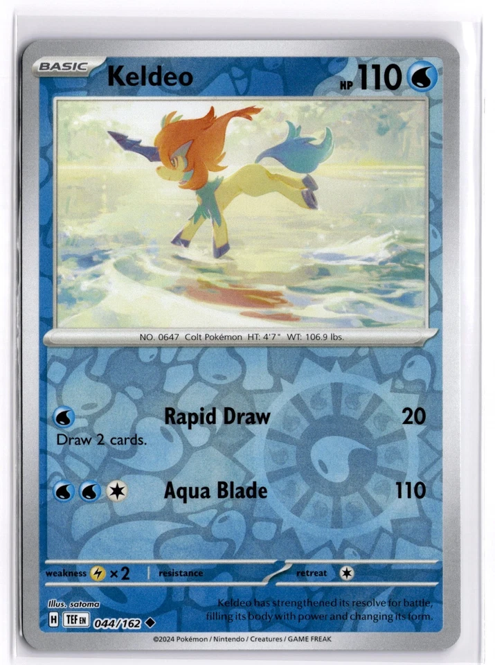 Pokemon TCG Keldeo 044/162 Sv05: Temporal Forces Reverse Holo - Image 1 of 1