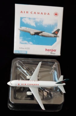 Herpa крылья 1:500 AIR CANADA Airbus A320 литой самолет 501620, новый в коробке износ - Изображение 1 из 4