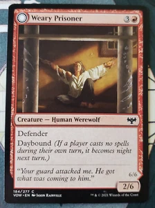 1x Magic The Gathering Prisionero Cansado/Iraz Jailbreaker Doble Cara Magic The Gathering - Imagen 1 de 8