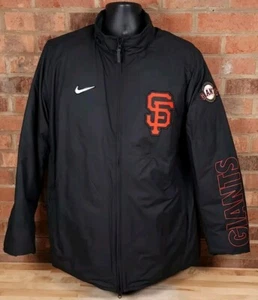 San Francisco Giants Nike XL Authentic Collection Team Dugout Down Jacket Black - Picture 1 of 13