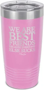 Vaso aislado de acero inoxidable Piper Lou "We Are Best Friends..." 20 OZ - Imagen 1 de 11