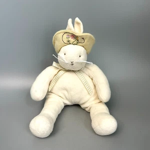 Hallmark Bunnies By The Bay Baylee Stuffed Animal Plush Rabbit 13" 2002 Hat bow - Picture 1 of 4