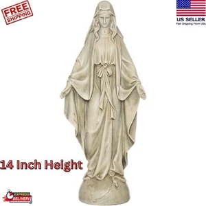 14 inch Virgin Mary Blessed Mother Holy Our Lady Statue Figurine Garden Decor - Picture 1 of 8