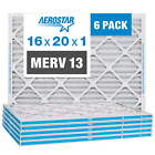 16x20x1 MERV 13 Pleated Air Filter, AC Furnace Air Filter, 6 Pack